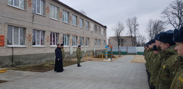 Час духовности на тему «Рождество и Крещение Господне» состоялся с воинами-пограничниками на базе пограничной заставы "Роза-Люксембург" 