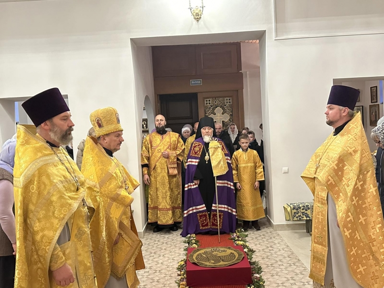 В Неделю 22-ю по Пятидесятнице правящий архиерей совершил Литургию в храме иконы Божией Матери «Скоропослушница» в аг. Козенки Мозырского района
