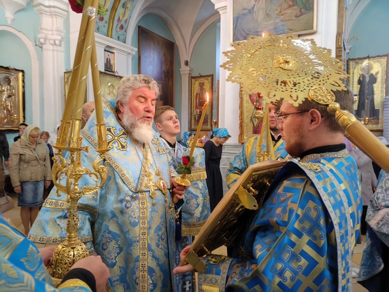 Всенощное бдение в канун Рождества Пресвятой Богородицы состоялось в кафедральном соборе г. Мозыря