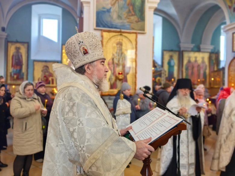 Архиерейское Богослужение в канун родительской субботы 2-й седмицы Великого поста