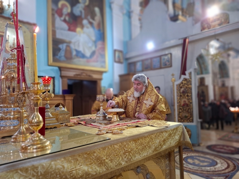 Служение правящего архиерея в Прощеное воскресенье