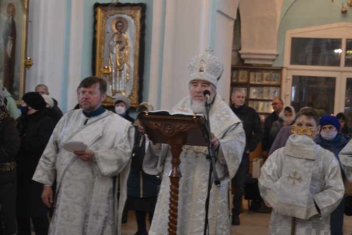 Служение правящего архиерея в канун родительской субботы 2-й седмицы Великого поста
