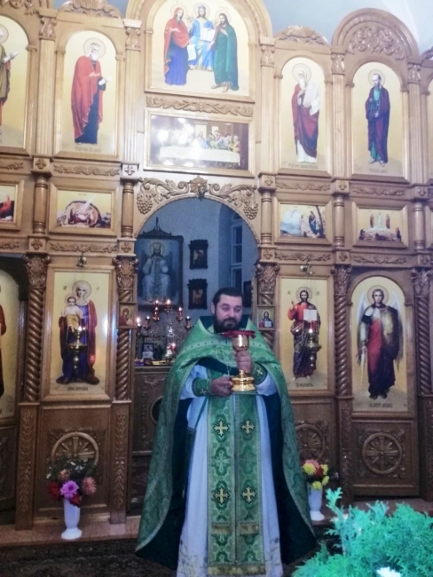 Ночная Литургия была отслужена в одном из храмов г. Мозыря