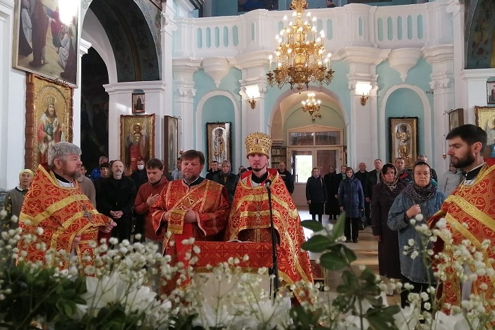 В Мозыре прошло праздничное Богослужение по случаю дня памяти святых равноапостольных Мефодия и Кирилла и Дня славянской письменности 