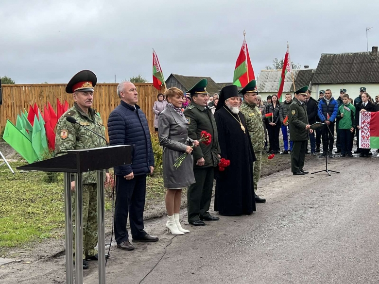 Епископ Леонид принял участие в открытии Памятного знака в честь воинов-пограничников третьей Букчанской пограничной комендатуры