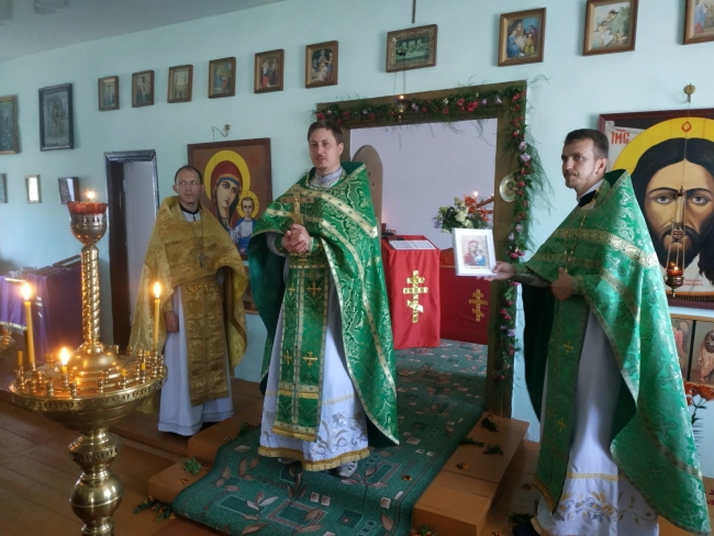 Память преподобного Онуфрия Великого молитвенно отметили в аг. Семенча Житкловичского района