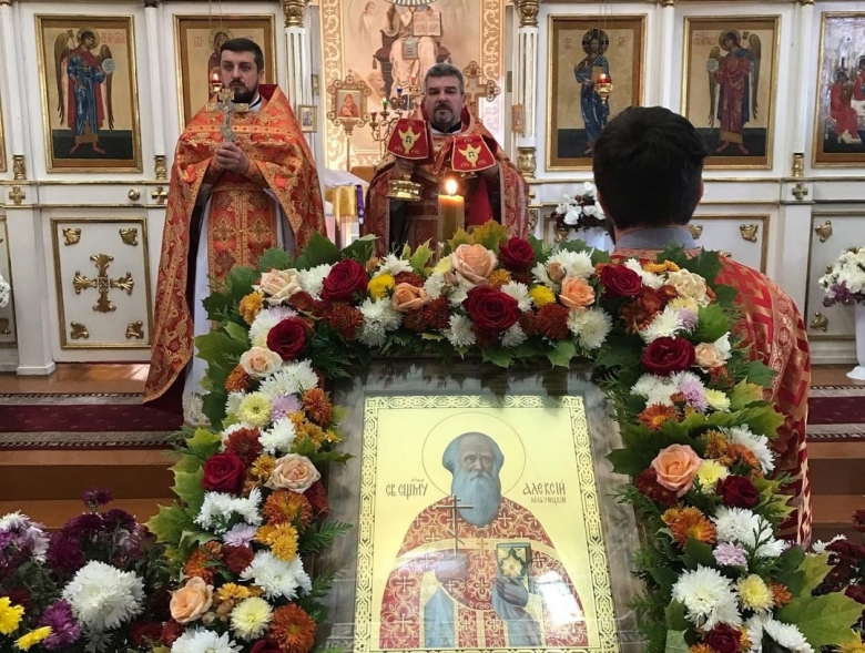 В Лельчицах состоялись праздничные Богослужения по случаю дня памяти священномученика Алексия, пресвитера Лельчицкого