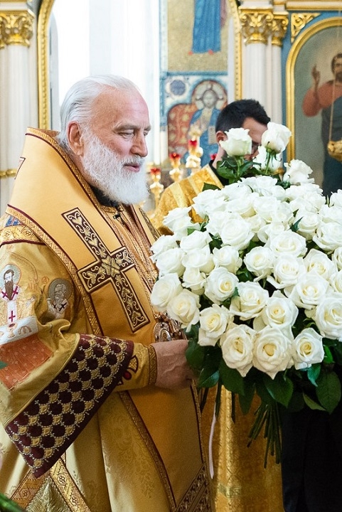 Поздравительный адрес членов Синода Белорусской Православной Церкви Патриаршему Экзарху всея Беларуси, по случаю Дня тезоименитства
