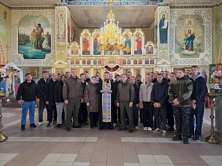 Молебен с участием призывников состоялся в Лельчицах