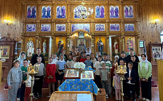 Молебен перед началом учебного года в Свято-Михайловском храме агрогородка Лясковичи