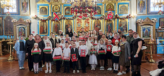 Пасхальный утренник воскресной школы храма Святой Живоначальной Троицы г.Ельска