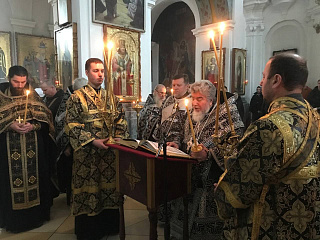 Первая пассия Великого поста совершена в кафедральном соборе святого Архангела Михаила в городе Мозыре