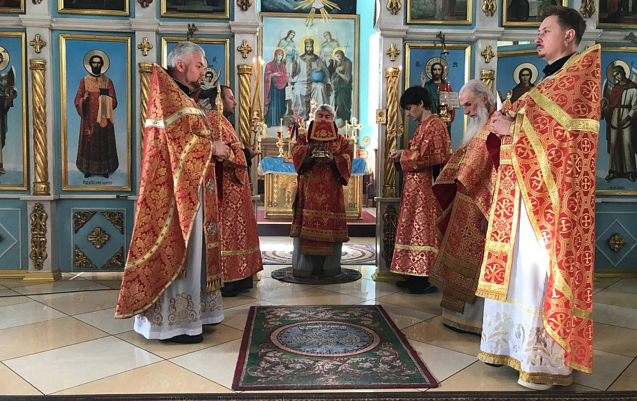 В день Усекновения главы Пророка, Предтечи и Крестителя Господня Иоанна епископ Леонид совершил Литургию в кафедральном соборе г. Мозыря