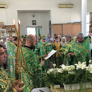 В день памяти преподобного Сергия Радонежского епископ Леонид посетил с архипастырским визитом одноименный приход в г. Мозыре
