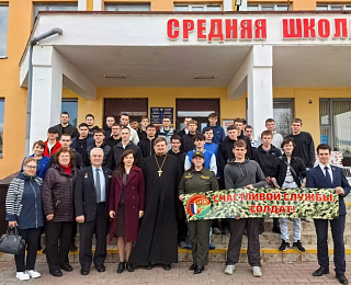 Священнослужитель благословил призывников Калинковичского района