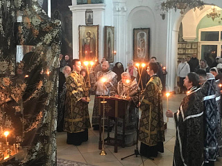 Епископ Леонид возглавил Пассию в кафедральном соборе г. Мозыря