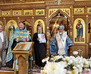 В праздник Рождества Пресвятой Богородицы епископ Леонид совершил Божественную литургию в д. Милошевичи Лельчицкого района