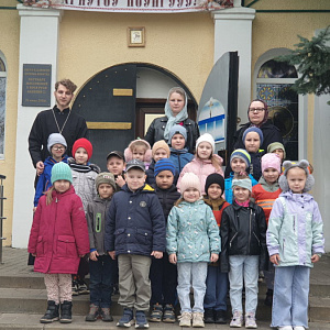 Воспитанники детского сада посетили с экскурсией Собор Казанской иконы Божией Матери города Калинковичи